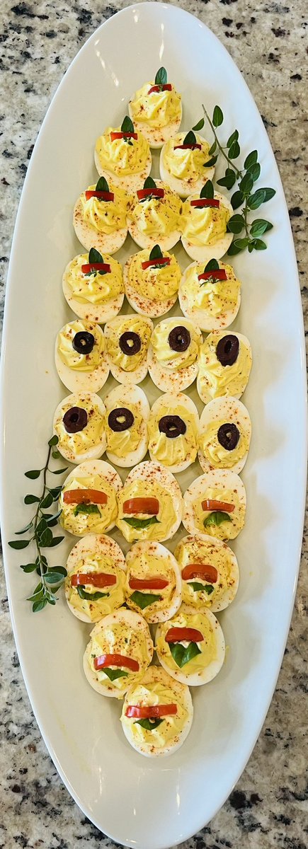 These deviled eggs were a hit this past weekend. I got to use some thyme, basil, and oregano from my patio garden too. Hope everyone is having a Good Tuesday and a Happy 1st day of Spring. #Food #Foodies #tuesdayvibe