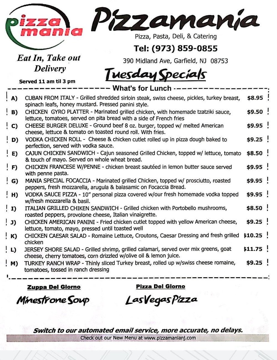 PizzaMania Garfield (@pizzamanianj) on Twitter photo 