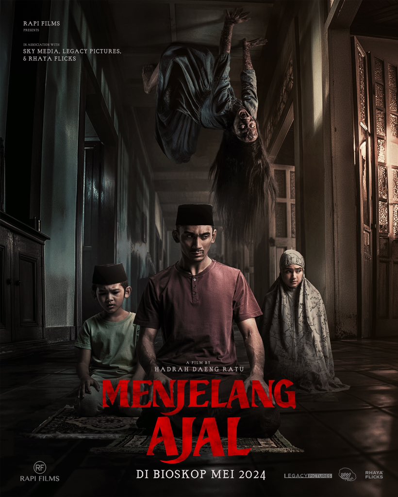 Yang tarawih aja masih bisa digangguin, apalagi kamu yang enggak. 😶

Menjelang Ajal. Siap menggantung di plafon-plafon rumah anda.

Tayang di Bioskop Mei 2024.

#MenjelangAjal