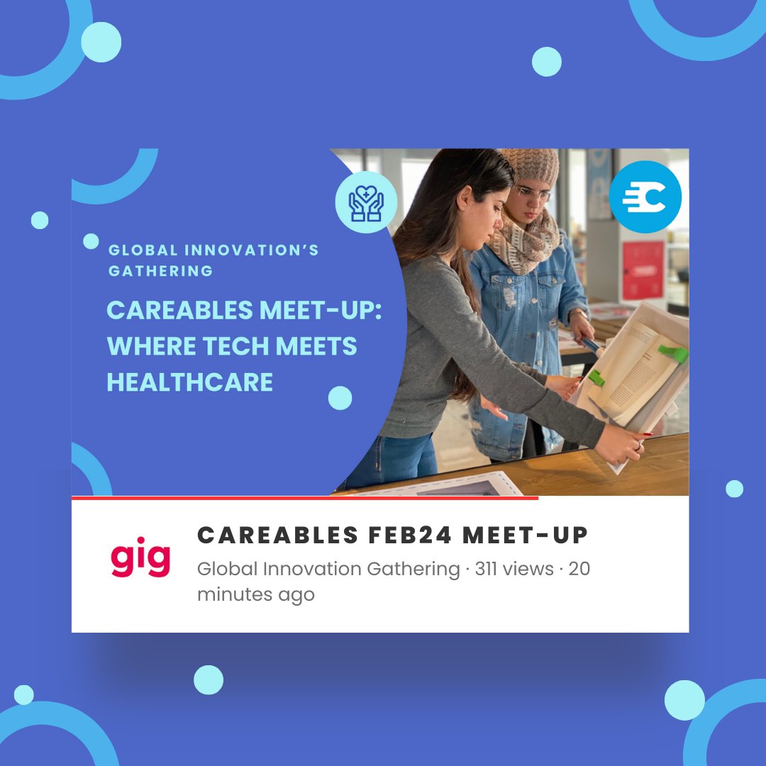 Careables.org (@careablesorg) on Twitter photo Carebles' February meet-up is now live on GIG's YouTube channel! 🎥
Watch the 4 presentations—🔗: youtube.com/playlist?list=… 🌟
<a href="/weareGIG/">Global Innovation Gathering</a>
#careables #openhealth #opensource #weareGIG Carebles' February meet-up is now live on GIG's YouTube channel! 🎥
Watch the 4 presentations—🔗: youtube.com/playlist?list=… 🌟
<a href="/weareGIG/">Global Innovation Gathering</a>
#careables #openhealth #opensource #weareGIG