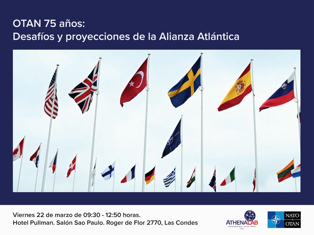 mafemunozm's tweet photo. INSCRIPCIONES ABIERTAS  | Seminario: 𝗢𝗧𝗔𝗡 𝟳𝟱 𝗮𝗻̃𝗼𝘀: 𝗱𝗲𝘀𝗮𝗳𝗶́𝗼𝘀 𝘆 𝗽𝗿𝗼𝘆𝗲𝗰𝗰𝗶𝗼𝗻𝗲𝘀 𝗱𝗲 𝗹𝗮 𝗔𝗹𝗶𝗮𝗻𝘇𝗮 𝗔𝘁𝗹𝗮́𝗻𝘁𝗶𝗰𝗮.  
🗓️Viernes 22 de marzo. 
📍Hotel Pullman 
✅Inscripciones y programa: https://t.co/6MKzARfhOI https://t.co/5i9SJQlHnC