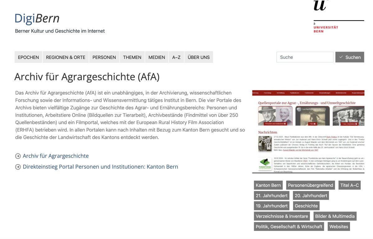 bernensia's tweet photo. Das Archiv für #Agrargeschichte ist neu auch auf #DigiBern > https://t.co/dI809dbjZb | @agrararchiv https://t.co/B9eJbM94W8