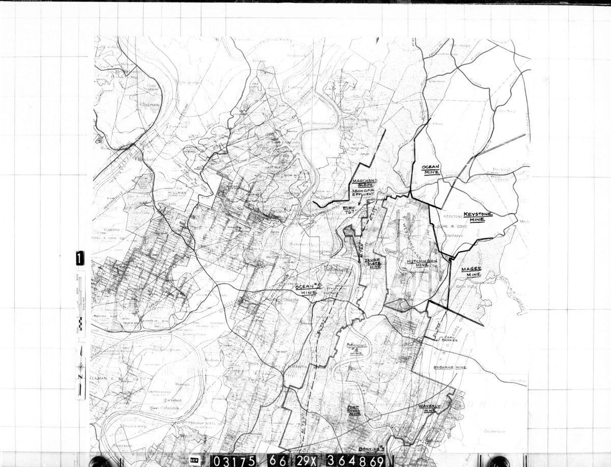 minemaps's tweet photo. Doc# 364869 shows Marchana Slope & several other mines spanning more than 5 #quads in 2 counties: #Westmoreland & #Fayette, #Pennsylvania. #underground #bituminous Find more in our database: https://t.co/jwcDUxGoZ5 #MarchMapness https://t.co/yfnbsw6o4x
