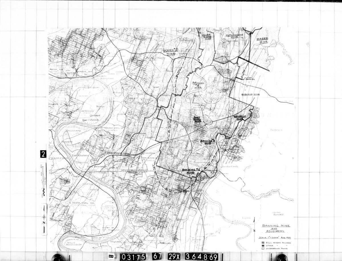 minemaps's tweet photo. Doc# 364869 shows Marchana Slope & several other mines spanning more than 5 #quads in 2 counties: #Westmoreland & #Fayette, #Pennsylvania. #underground #bituminous Find more in our database: https://t.co/jwcDUxGoZ5 #MarchMapness https://t.co/yfnbsw6o4x