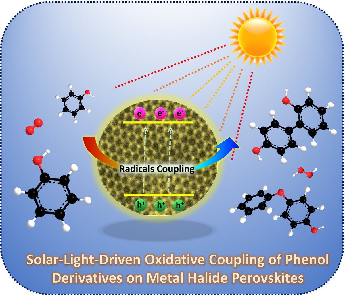 I am very pleased to share our latest open-access article, co-authored with <a href="/JinsunLee11/">Jinsun Lee</a>  and <a href="/Ashwani_Kumar_2/">Ashwani_Kumar ⬅️ Ph.D.</a> , on the use of porous bismuth halide perovskites for photocatalytic coupling of phenol derivatives, published in <a href="/angew_chem/">Angewandte Chemie</a>.
onlinelibrary.wiley.com/doi/10.1002/an…