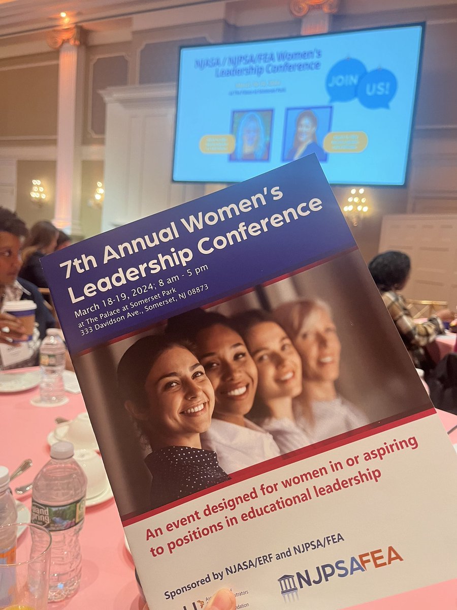 Here we are! Pumped for the 7th Annual Women’s Leadership Conference! @NJASANews @NJPSA #njed
