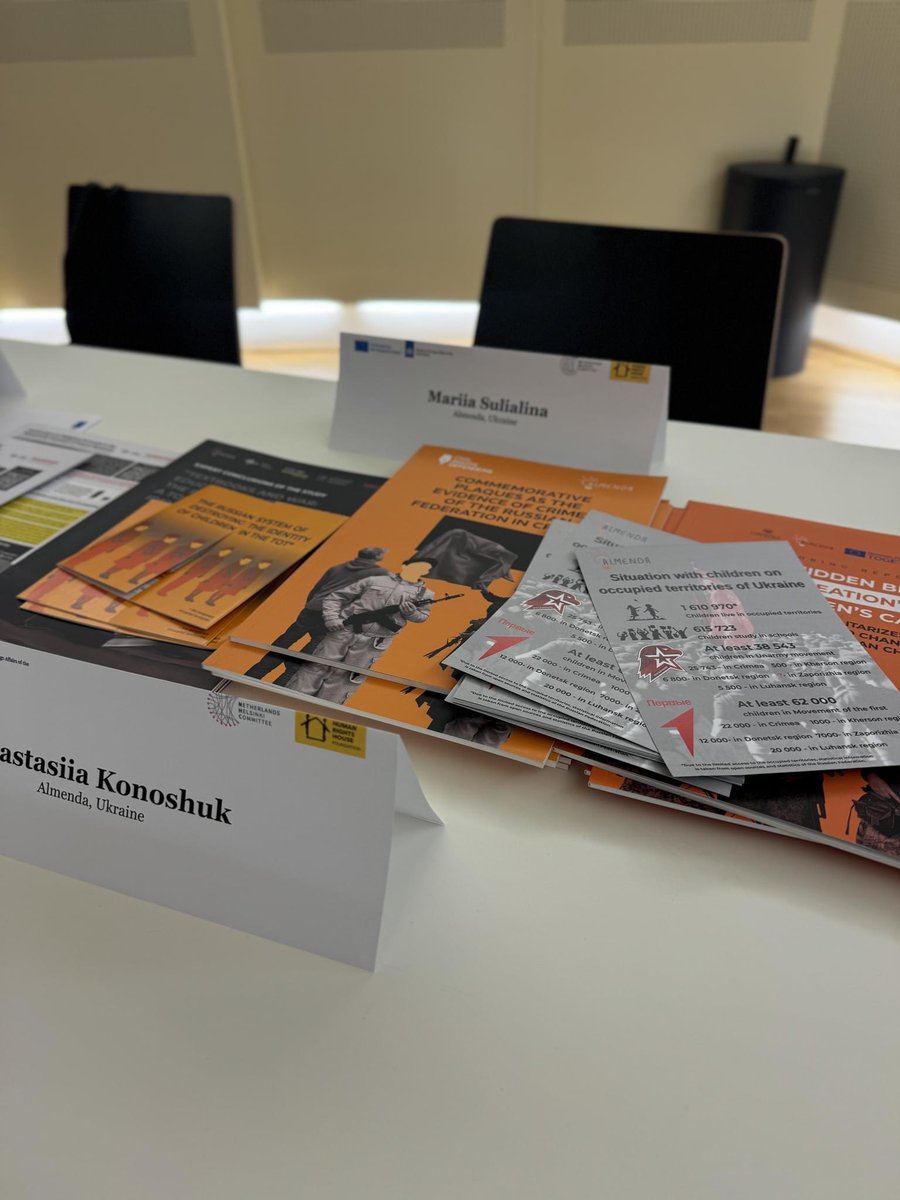 🇦🇹 Meeting with @OSCE in Vienna. Our representatives prepared individual briefings about the #HumanRightsViolations of Ukrainian #children in the territories occupied by Russia. The event was organized by @HRHFoundation & @NHC_nl with the financial support of @UKinUkraine.