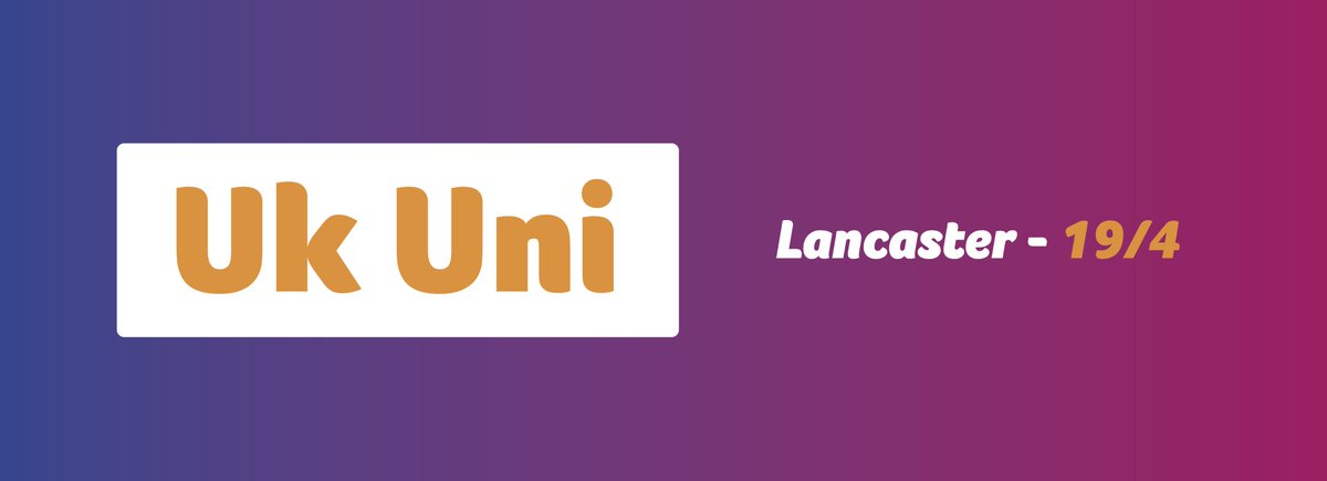 We will be at the Lancaster @UKUniSearch fair on the 19th April! Come and talk to us about the courses on offer at @HuddersfieldUni Find out more and register here👉ukuniversitysearch.com