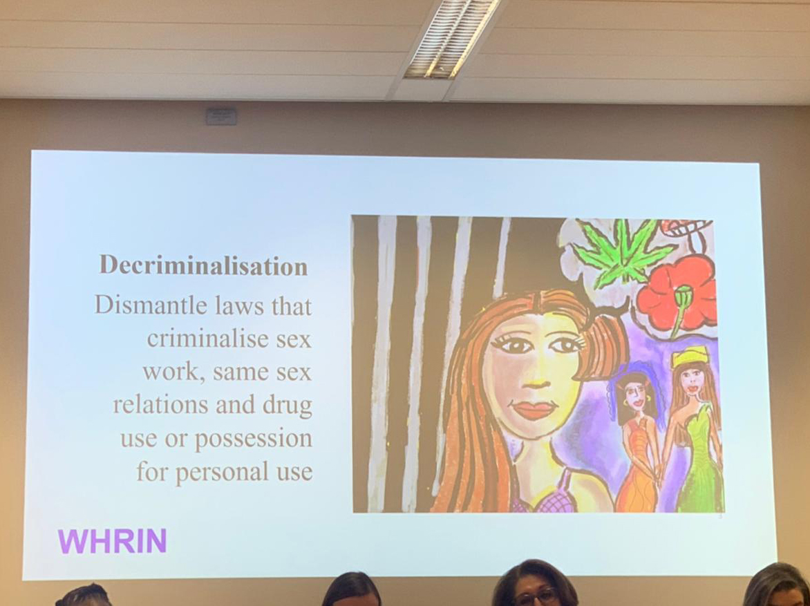 #CND67HumanRights 1/2 Yet another side event recommending decriminalization as a way of protecting women who use drugs from gender based violence. @WHO @UNAIDS @WHRINetwork @UNODC @INPUD