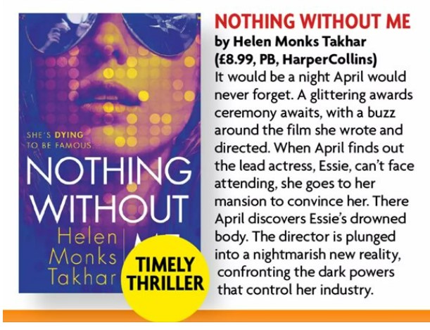 Fame is a deadly game... Even if you win, you lose. #NothingWithoutMe is the dark, razor-sharp new thriller from the bestselling author of #SuchAGoodMother, @HelenMonksTak. Featured in @WomansOwn and out next week! amzn.to/3SemJdD