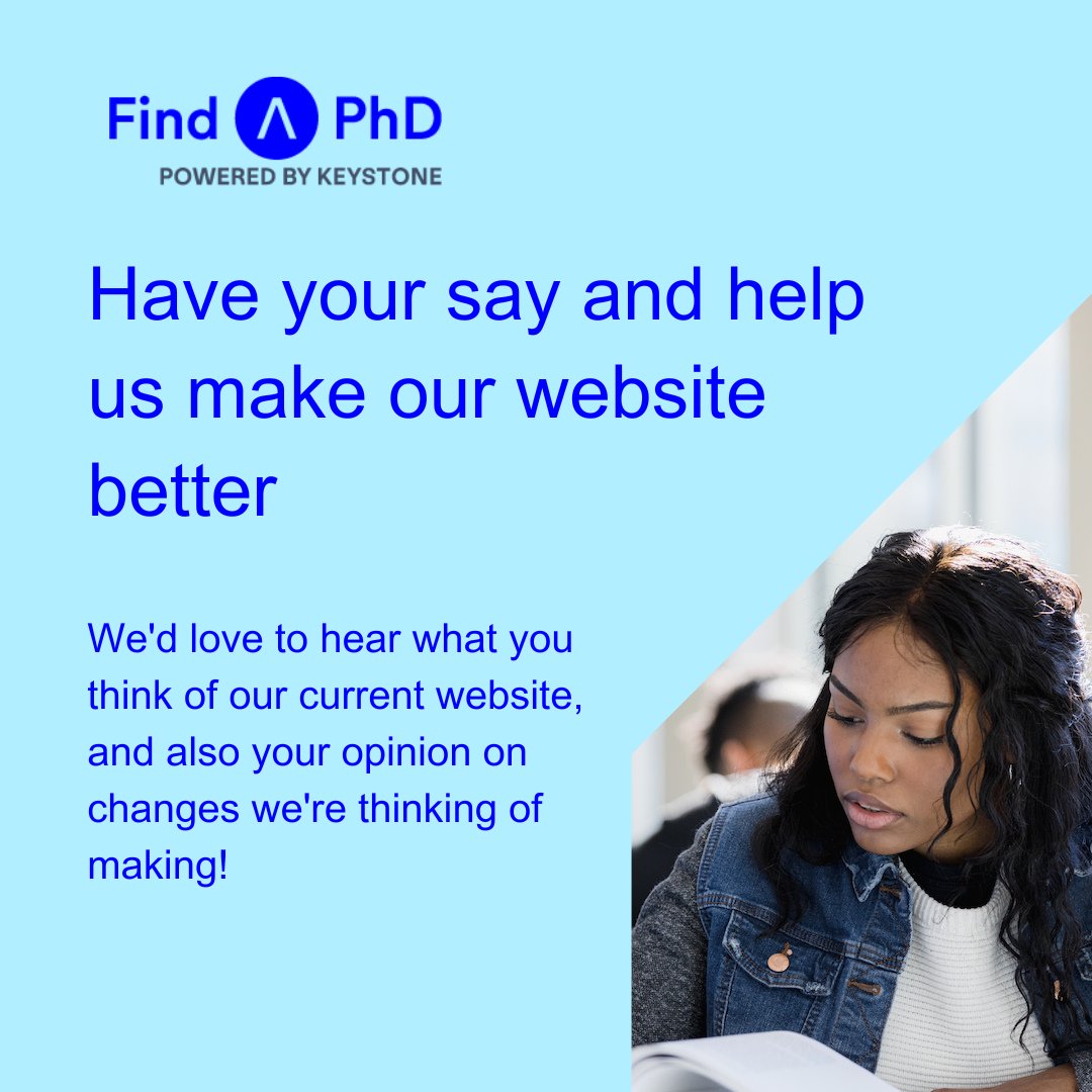 📢 HAVE YOUR SAY and help us make our website better! We are always looking for ways to improve the content and features of FindAPhD.com and would love to hear your opinion! Let us know your thoughts➡️ forms.gle/bYfPxrEyCwHmyJ…