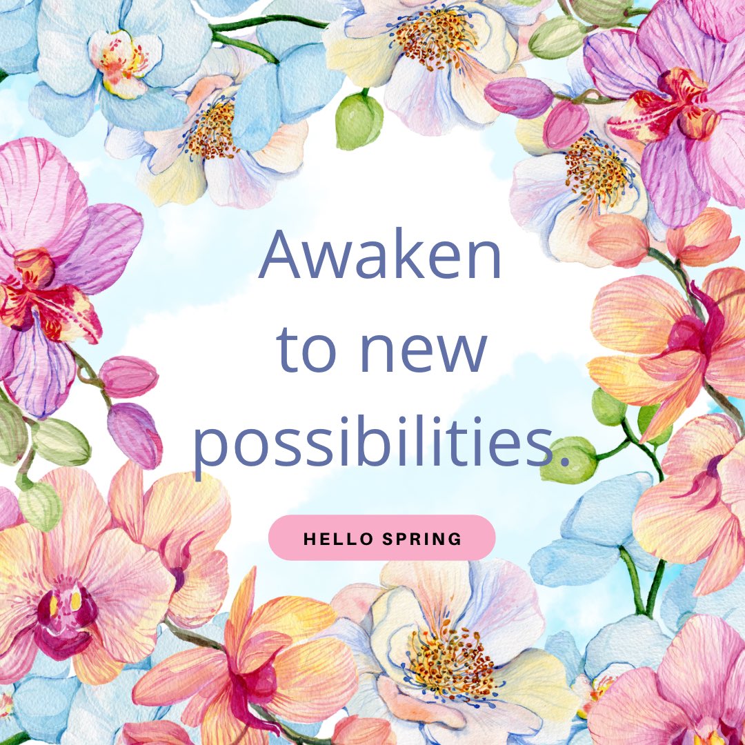 ChildhoodMatte2's tweet photo. Embrace the season of growth, renewal, and blooming possibilities. Let’s welcome the warmth and joy of new beginnings together! #FirstDayOfSpring #BlossomAndGrow #springintowellness #springtime #growthmindset🌱 #childhoodmatters https://t.co/9UN72O20fL