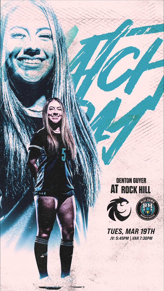 🚨Game Day🚨

Your Blue Hawks play their last district game against Denton Guyer at Rock Hill High School tonight! It’s also Teacher Appreciation Night so come cheer on your favorite teachers as they get recognized before the Varsity game!

⏰Jv-5:45 V-7:30
🏟️RHHS
Vs Denton Guyer