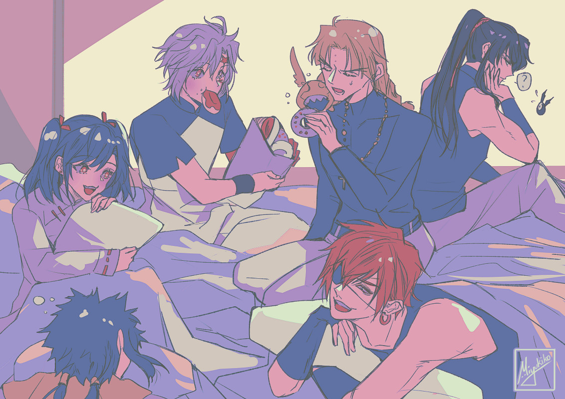 「[DGM] D.Gray-Man characters just loungin」|ミユ ଘ(੭⌒ᴗര)੭✧ Vtuber comms / Doujima H52のイラスト