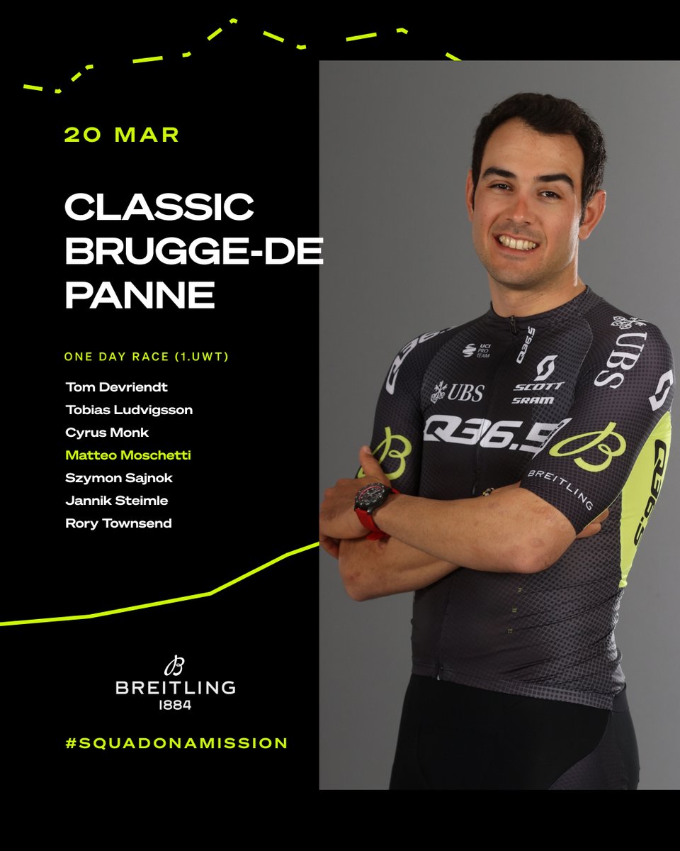 🇧🇪#ClassicBruggeDePanne Tomorrow, we take on @bruggedepanne 🇧🇪 Our 🌍 #SquadOnAMission looks like this: 🇧🇪 Tom Devriendt 🇸🇪 @tludvigsson 🇦🇺 @Cyrus_Monk 🇮🇹 @moschettiteo 🇵🇱 Szymon Sajnok 🇩🇪 @SteimleJannik 🇮🇪 @rory_townsend1 #RacingTheFuture #BruggeDePanne