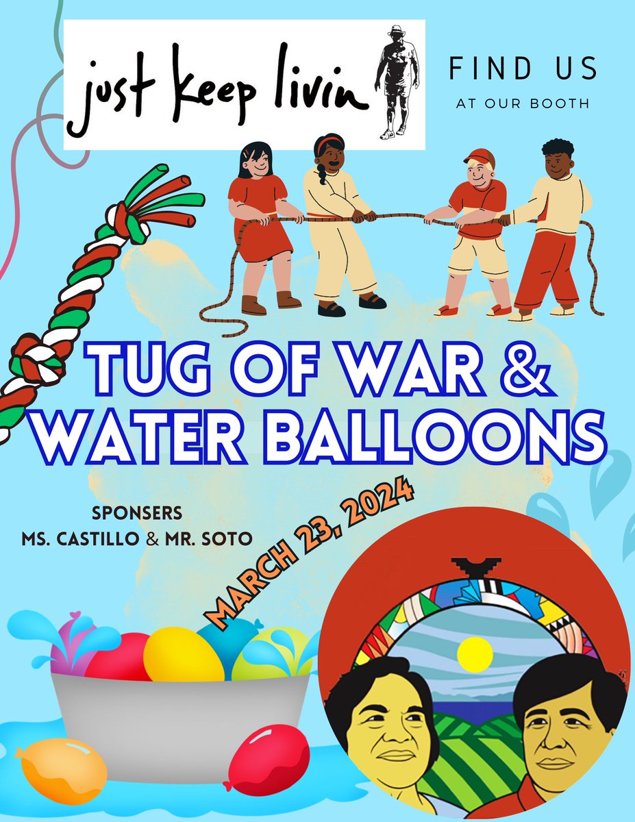 MsECastillo's tweet photo. #LoboFest #JKLJKL will have a Tug of War &amp; Water Balloon booth during our Lobo Fest this Saturday! Can't wait to see you there!@ChavezHS_HISD https://t.co/a46egaPFYF