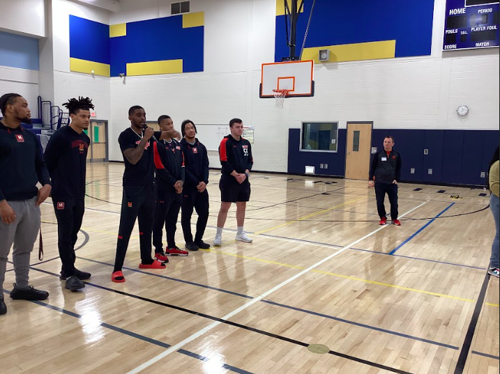 Our 6th Grade boys had a visit from the University of Maryland Football Team as part of the Rites of Passage Program. @WMMSTAG #pgcps #pgcpsproud #blueandgold #pantherpride #wmms #RitesOfPassage #UniversityOfMaryland