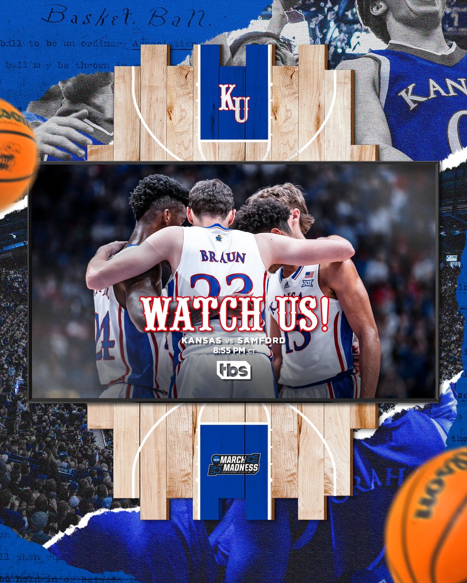 Tune in Thursday night at 8:55 p.m. CT on TBS for our First Round matchup vs. Samford!