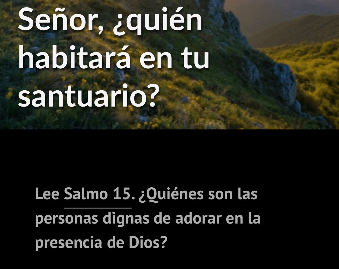 La “integridad de ♥️ ” es la mayor cualidad del adorador de Dios: 

🟢Una vida “íntegra” está entera, intacta, sana, pura, intachable.
🟢Busca a Dios y el perdón de Dios lo restaura.
🟢Acepta la gracia.
🟢Vive en comunión con Dios y en sumisión a su Palabra. 
#LESADv
