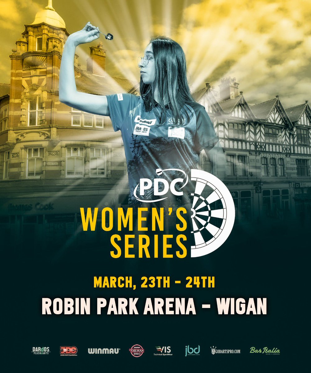 Aurora Fochesato (@aurorafochesato) on Twitter photo The new PDC season starts this weekend in Wigan! The first 4 stages of the Women's Series await me! It is my main goal for this season to improve my ranking position! I trained a lot! gave my best as always! see you soon!
<a href="/jbdsportsagents/">JBD EVENTS</a>
<a href="/Winmau/">Winmau</a>
<a href="/Daros180/">DAROS FRANCESCO</a>
<a href="/BarItaliaSoho/">Luca and Dinny</a> The new PDC season starts this weekend in Wigan! The first 4 stages of the Women's Series await me! It is my main goal for this season to improve my ranking position! I trained a lot! gave my best as always! see you soon!
<a href="/jbdsportsagents/">JBD EVENTS</a>
<a href="/Winmau/">Winmau</a>
<a href="/Daros180/">DAROS FRANCESCO</a>
<a href="/BarItaliaSoho/">Luca and Dinny</a>