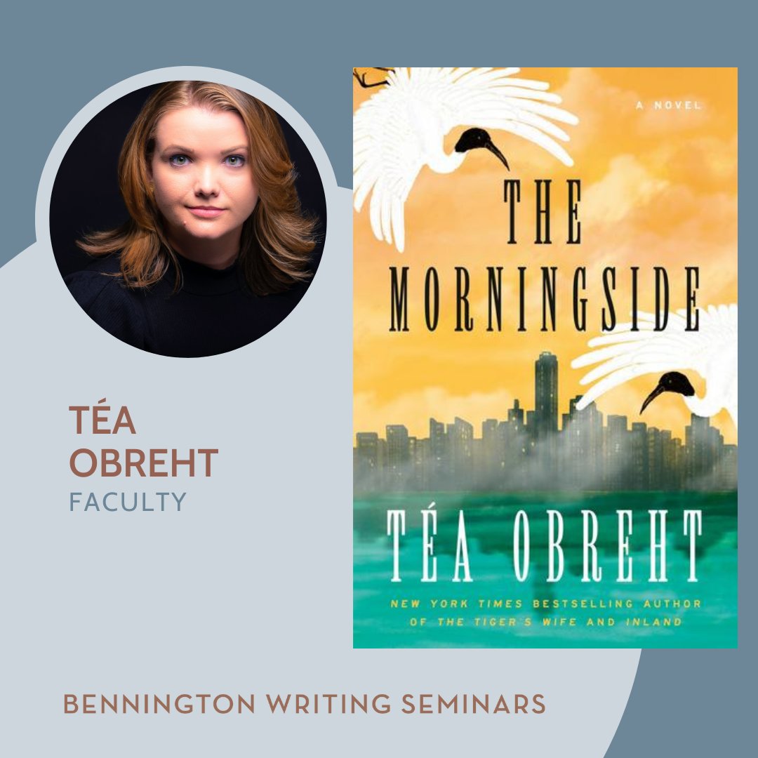 Happy Publication Day to Téa Obreht (fiction faculty)! Her novel, THE MORNINGSIDE, is out today from @randomhouse! bookshop.org/p/books/the-mo…