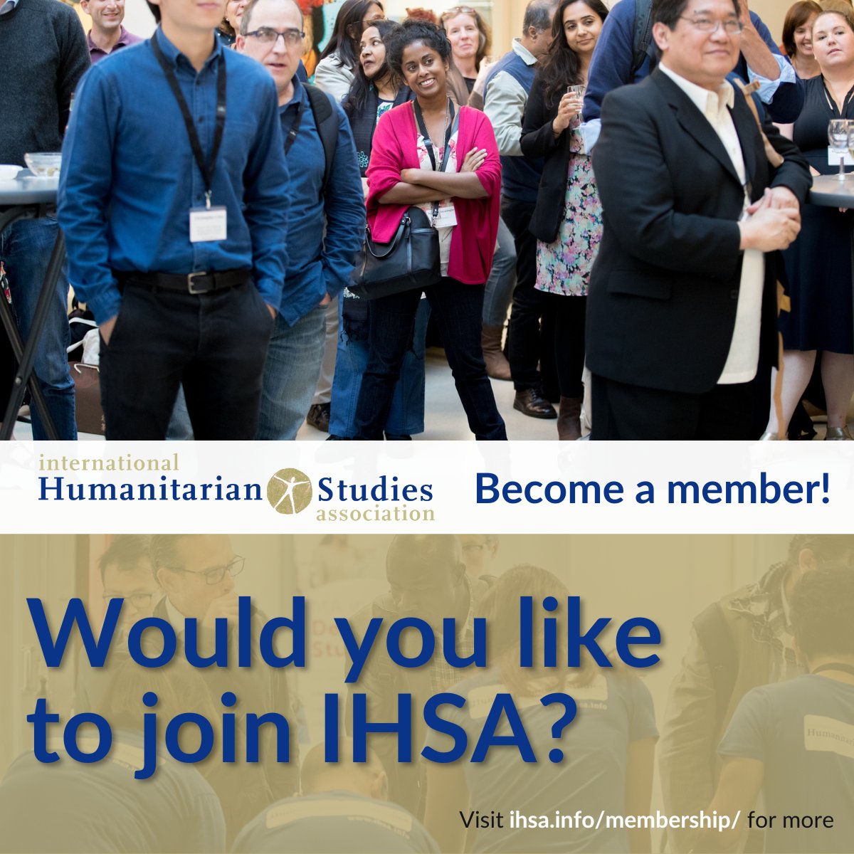 💡 Are you or your organisation concerned with the study of #HumanitarianCrises ? Would you like to join a large #network of #scholars and #practitioners to meet and debate such topics? Join IHSA as an individual or institutional member! 🔗 Find out more: ihsa.info/membership/