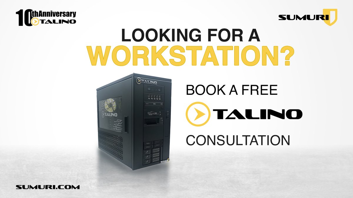 SUMURIForensics's tweet photo. We customize workstations that fit your workload!
Our TALINO team is here to assist you. https://t.co/H2xOgCRple
#DecadeWithTALINO #Forensics #workstation #consultation https://t.co/dhIdAbYsLM