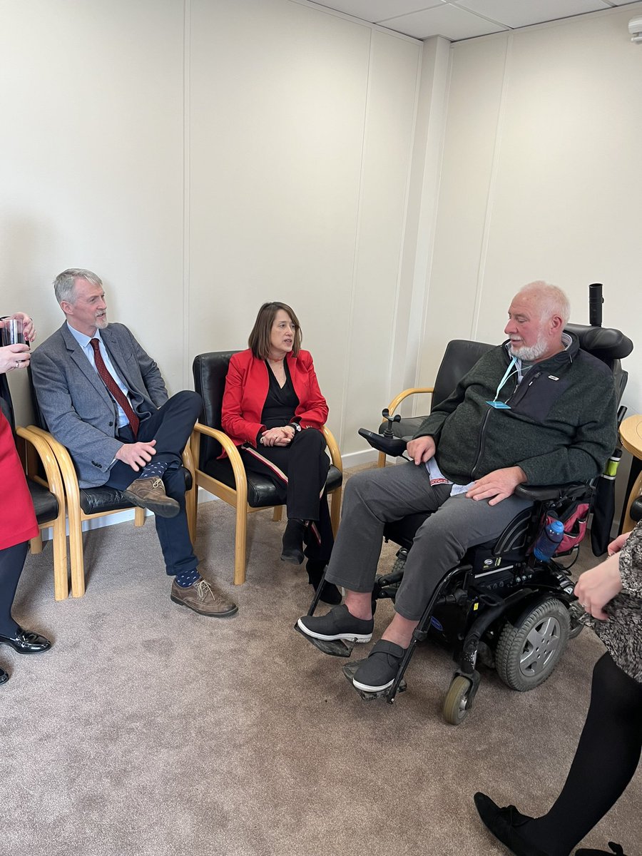 MND leaves people locked in a failing body, unable to move, talk and eventually breathe. Thank you to @DoddsJane and @huw4ogmore for coming along to the @mndassocWALES drop in to meet and learn more about this disease.