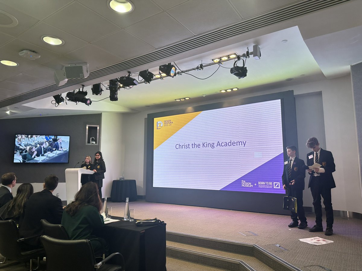 Kicking off today's #DesignVentura pitching is Christ the King Voluntary Catholic Academy @CTKCVA with Road To Go. Combining your child's favourite toys with a versatile backdrop all in one easily packable, portable product. @DesignMuseum #DesignVentura