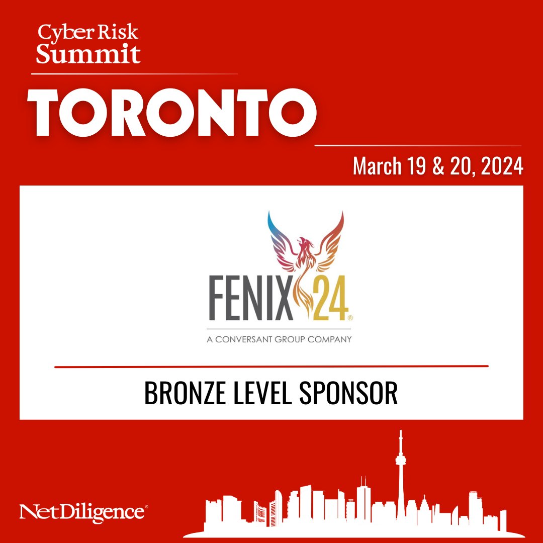 We are in Toronto today for @NetDiligence's Cyber Risk Summit! If you are attending, come experience our interactive, multi-media ransomware simulation which will be held TODAY from 2:00 to 2:30 PM. Stop by our booth, #14! #CyberRiskSummit #NetDiligence #CyberSecurity