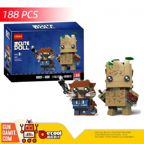 GundamitStore's tweet image. [In Stock] DECOOL 6602 Rocket &amp;amp; Groot
Material: ABS
Height：7cm / 2"
Pieces: 188 pcs
$9.99 Free Shipping
--------
👇links👇 
gundamit.store/DECOOL-6602

#DECOOL #decool #Marvel #buildingblocks #movie #rocket #groot #brickheadz #cutedoll 
#actionfigure #modelkit #Gundamit #GD