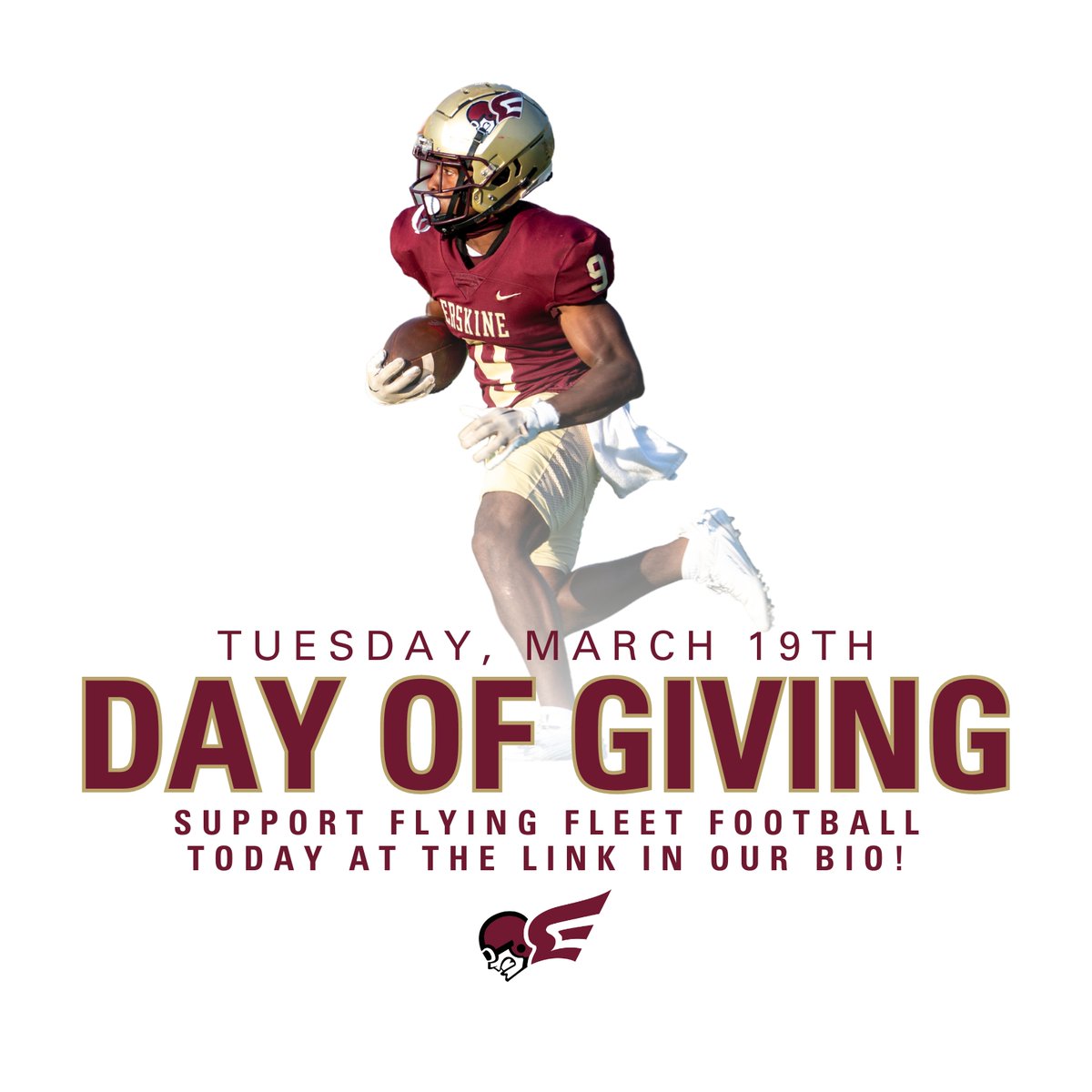 Today is the Erskine College Day of Giving and we hope that you will support us by clicking the link below and selecting FOOTBALL in the designation drop-down when you give! Thank you for supporting Erskine Football! nam02.safelinks.protection.outlook.com/?url=https%3A%…

#WeAreErskine