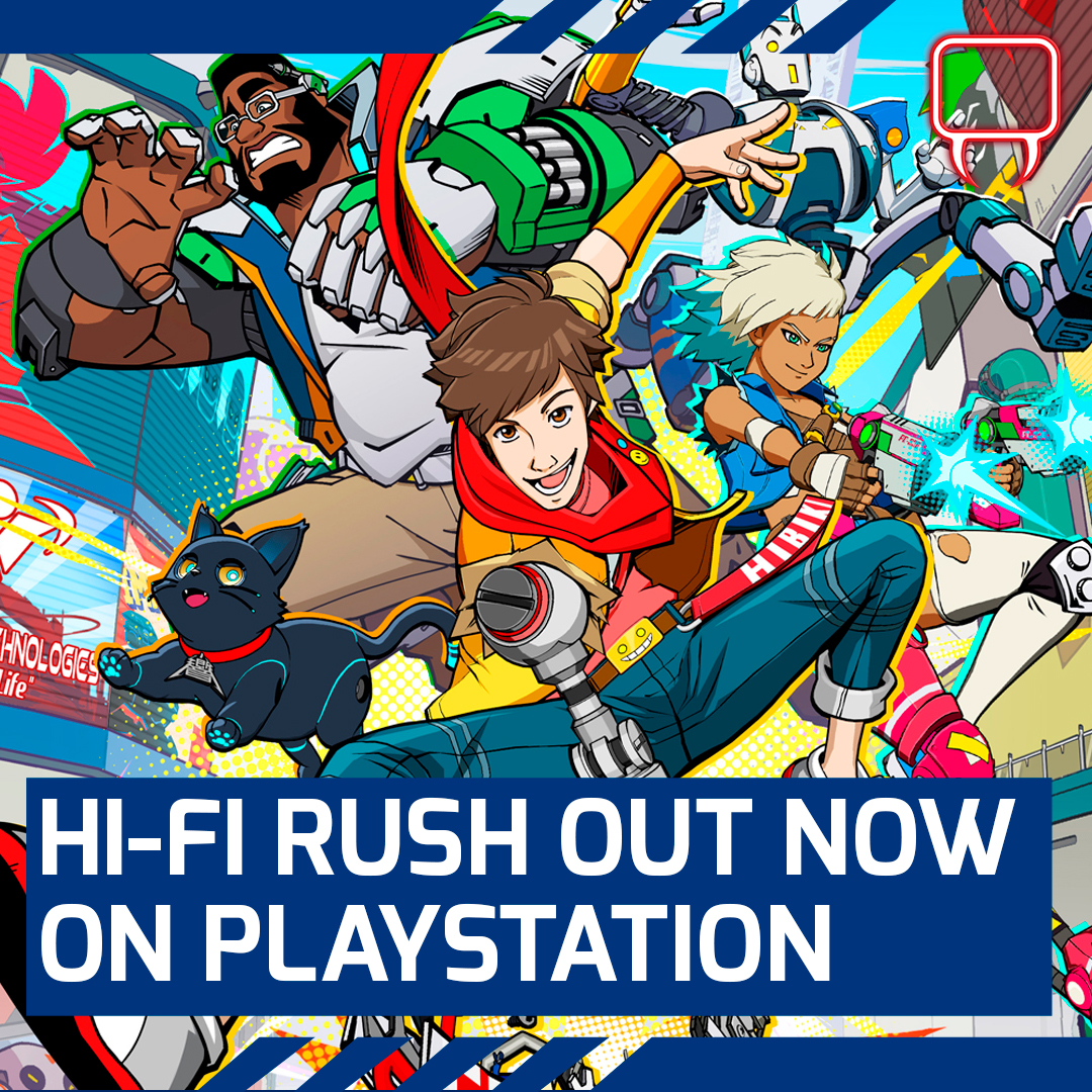 Another Xbox exclusive game is making its way to PlayStation today - Hi-Fi Rush is available now on PlayStation 5! . . . #HifiRush #Xbox #PlayStation #PS5