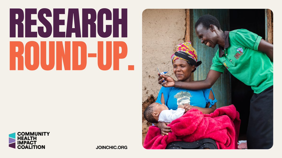 Welcome to Issue 113 of the Community Health Research Round-Up! The Research Round-Up synthesizes key takeaways from the latest academic studies on community health workers (#CHWs) and community health. In this issue, we feature 4 studies. Read on...