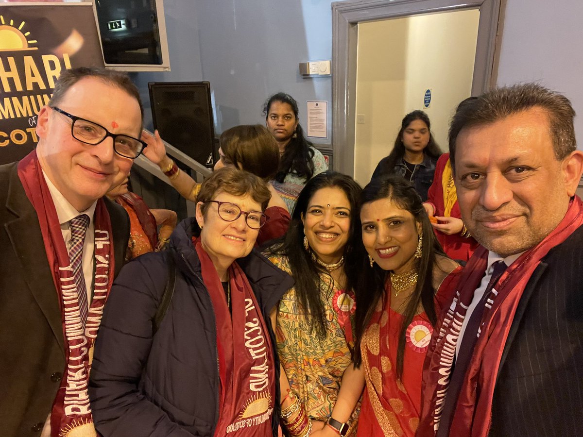 SarahBoyack's tweet photo. Great to attend Bihar Diwas celebrations, organised by the Bihari Community Of Scotland (BCS). Lovely to catch up with colleagues and Amit Chaudhary, Vice Consul of India. Was a fantastic evening. https://t.co/skU5BI2rvo