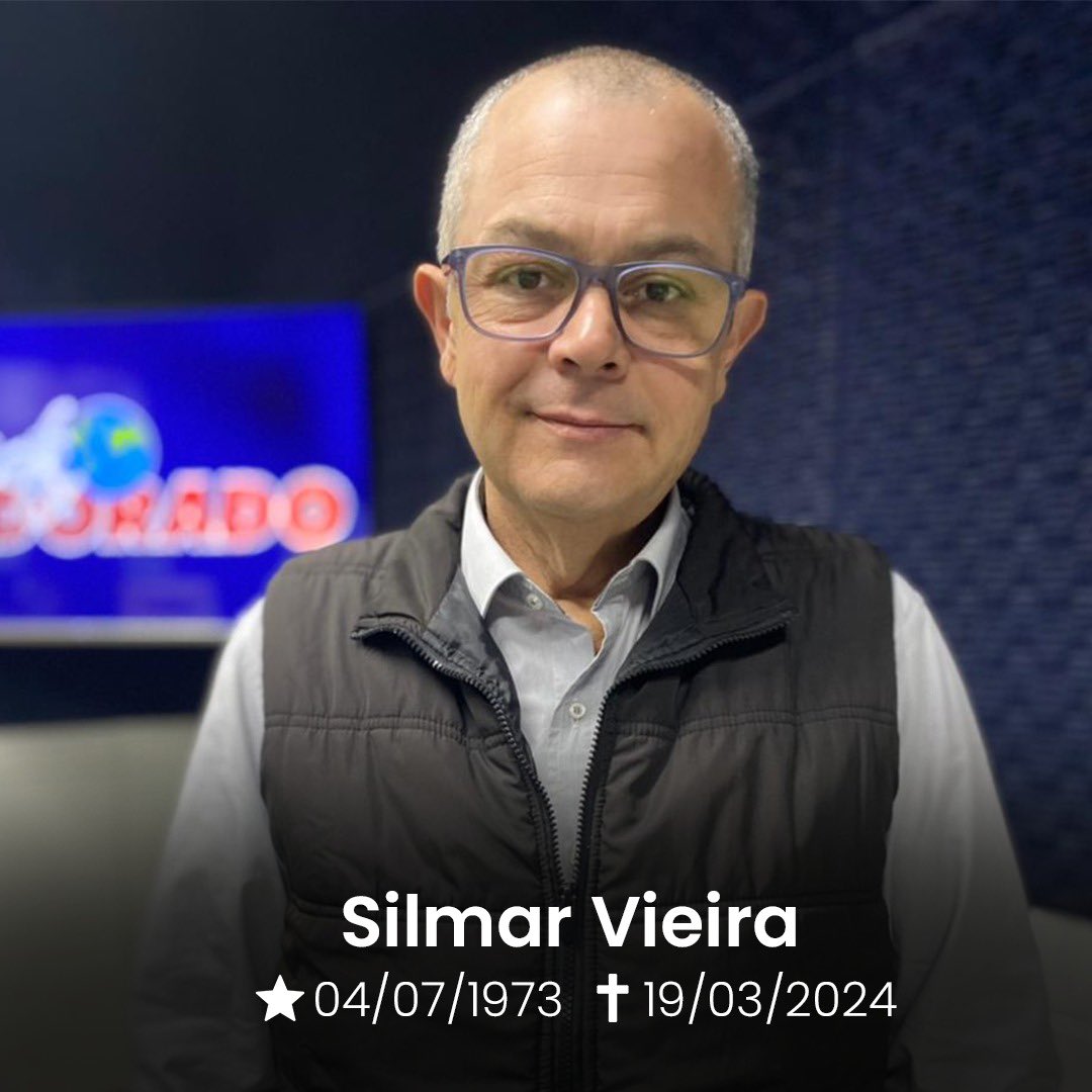 É com profundo pesar que a família Eldorado comunica e lamenta o falecimento do nosso querido colega Silmar Vieira, ocorrido na manhã desta terça, 19. Aos familiares, amigos e ouvintes, estendemos nossos sentimentos 🖤

As informações sobre o velório ainda não foram divulgadas.