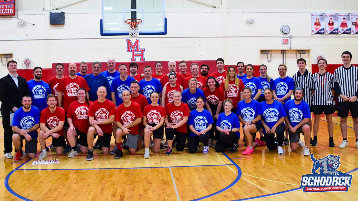 Thanks to everyone who helped raise $5,054.24 @ Hoops Against Hunger for The Anchor Food Pantry! The most EVER raised @ the annual game between our faculty/staff! The game is fun, but competition is still fierce & this year the Blue Team won! More pics @ tinyurl.com/4hn7y52s