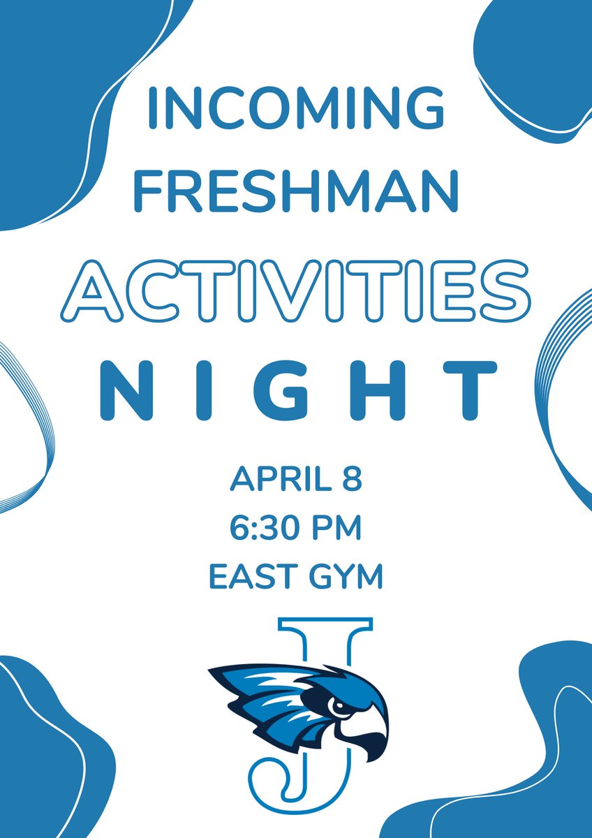 Wilson Rams: Mark your calendars for Incoming Freshman Activities Night at Jefferson High School.