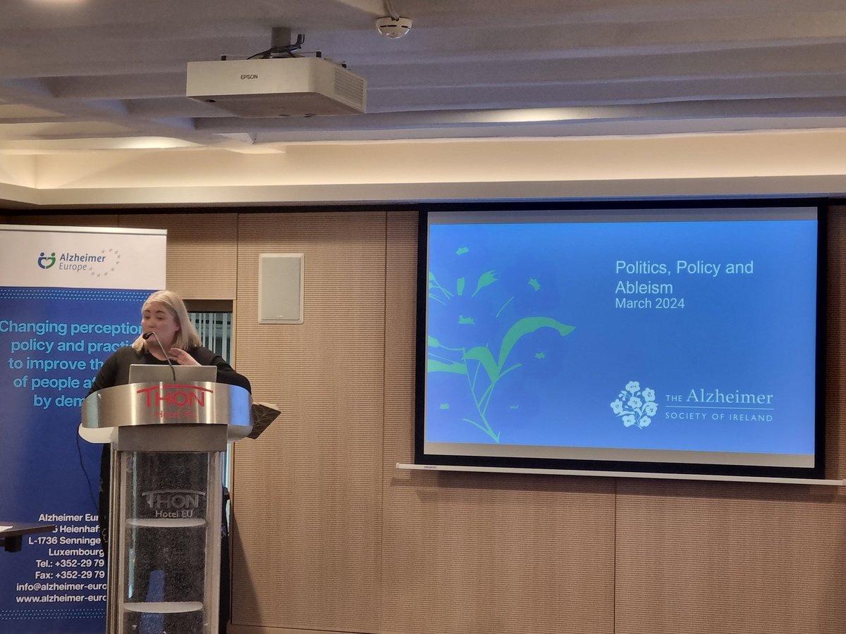 Campaigning activities in Ireland are now being presented by @CloWhelan of @alzheimersocirl who is focusing on politics, policy and ableism. We love our Public Affairs meeting, as they are such a great opportunity to catch up with our members on all their vital and varied work