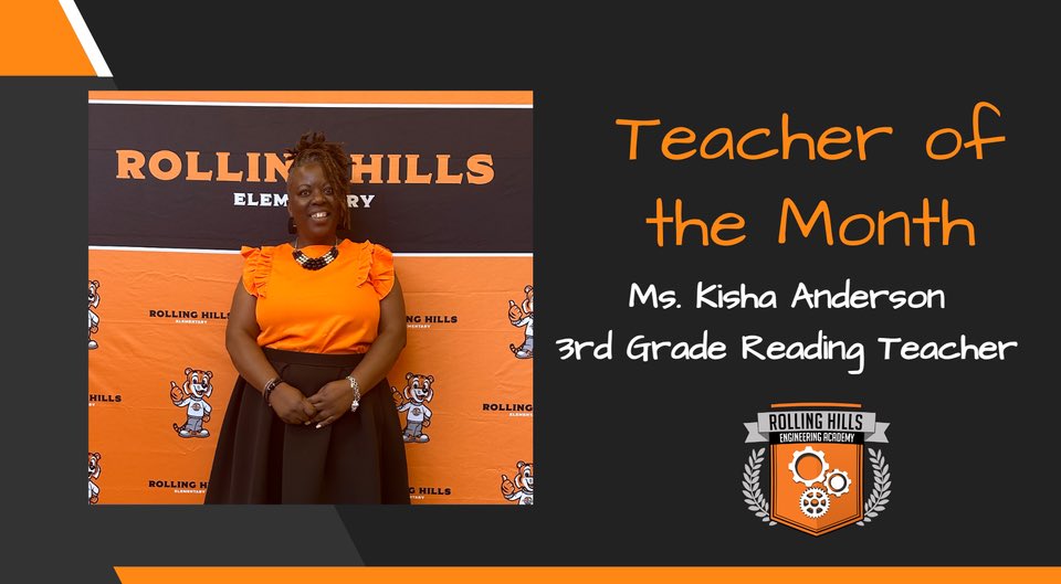 Congratulations to Thrilling 3rd grade Teacher Ms. Anderson!  We appreaciate your #RHExcellence!
#GoalcRusHEr
#GrowthistheGoal
<a href="/M9Kisha/">Kisha Anderson</a>