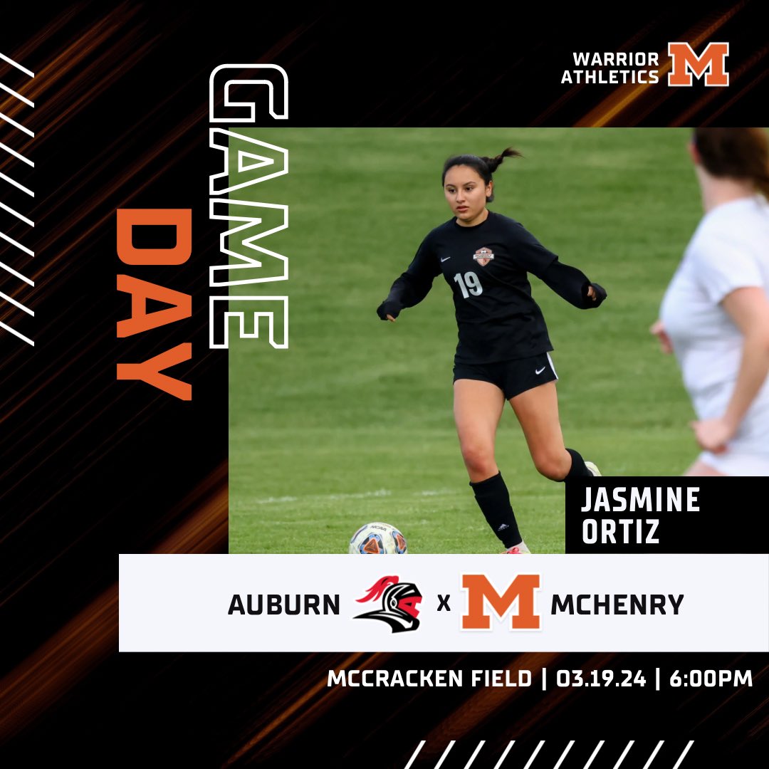 GAME DAY 💪💪

We welcome <a href="/Auburn_AD/">Rockford Auburn High School</a> to McCracken Field for a non-conference clash. 

Kickoff at 6PM ➡️➡️➡️

<a href="/WE_R_WARRIORS1/">McHenry Athletics</a>