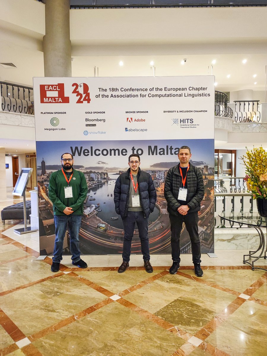citiususc's tweet image. A CiTIUS team (@davidelosada, @MEzraAragon &amp;amp; Marcos F. Pichel) present 2 new results along the @eaclmeeting, the annual top-tier conference of the #EU @aclmeeting 

1️⃣ A demo for processing and analysing early signs of #depression 
2️⃣ A paper on #ContentMining

#EACL2024 #NLProc