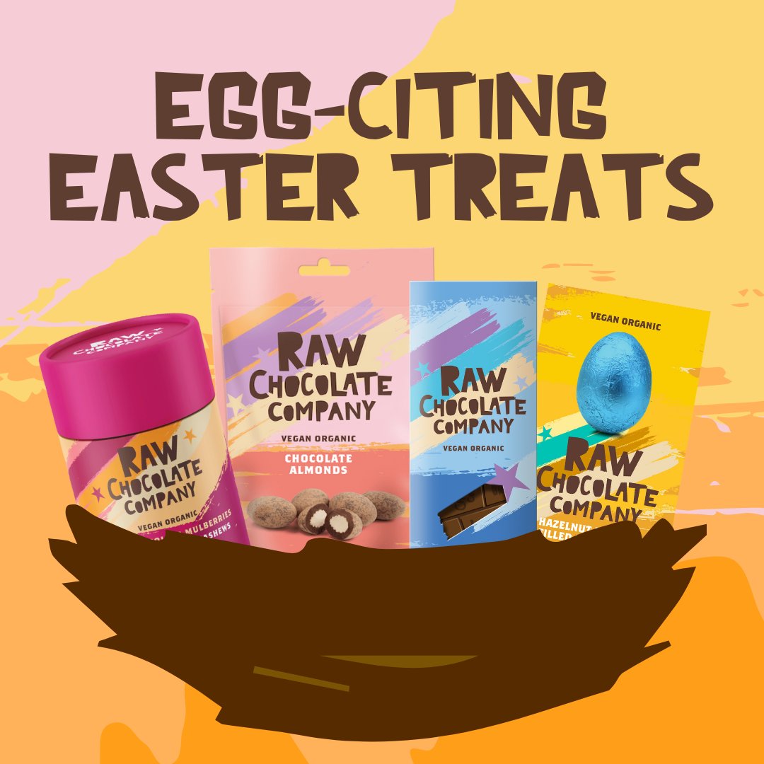 TheRawChocCo's tweet photo. Easter weekend is almost here! 🐰 Don't forget to stock up on all your favourite Raw Chocolate Company treats for a chocolate-filled celebration! 🍫✨
https://t.co/PsoUVEQPRx
#EasterWeekend #DairyFreeChocolate #RawChocolate https://t.co/7fEJLcKwjD