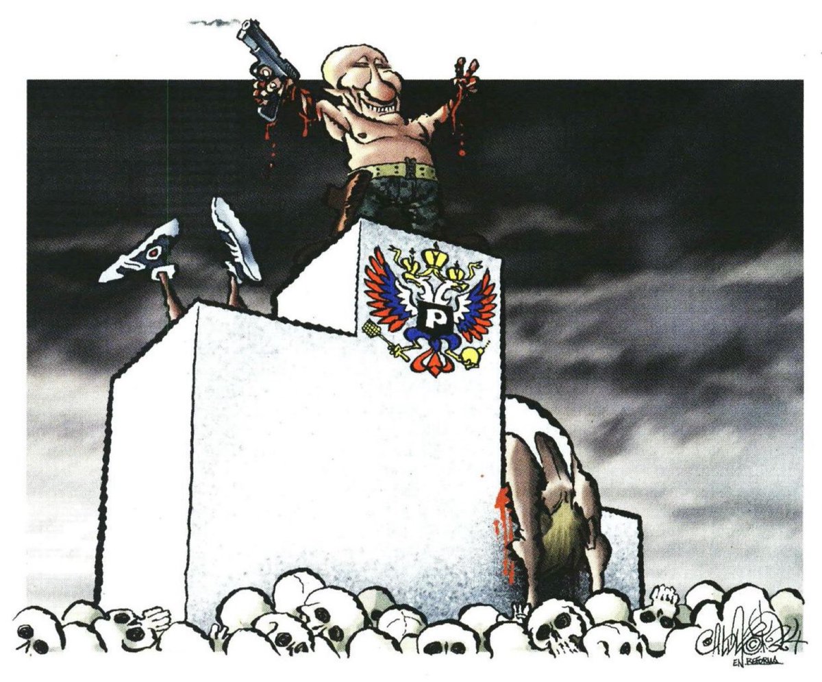 JLozanoA's tweet photo. El sueño de #AndresManuelovich

Espléndido @CartonCalderon en @Reforma 

#PutinIsaWarCriminal 
#PutinReelected https://t.co/jNab8iFqtb