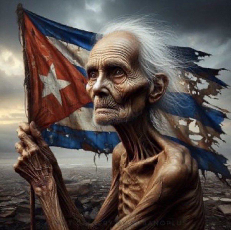 @UHN_Plus Si quieren una imagen que represente 65 años de dictadura comunista en Cuba se la presento.
#CubaPaLaCalle
#CubaFightForFreedom @elonmusk @JMilei @Pontifex @realDonaldTrump