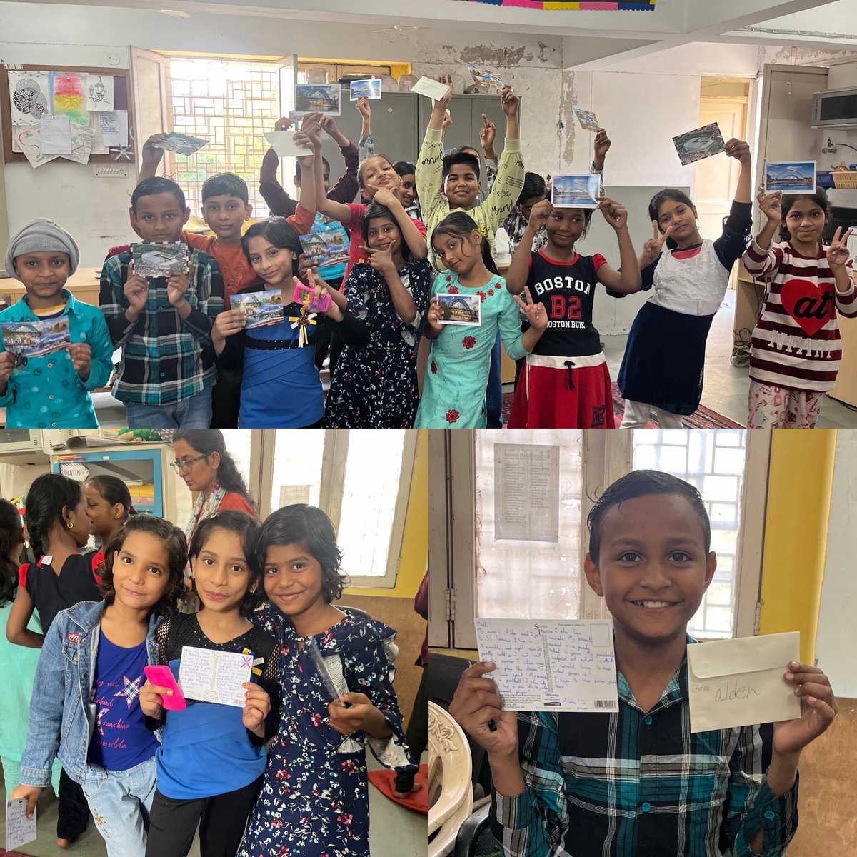 Over in New Delhi, India…the children responded to <a href="/StTeresasCP/">StTeresasHeaton</a> postcards and video messages!

They spoke about how pollution affects their communities, and asked them lots of questions about their knowledge of #climatechange 
 
These connections will last a lifetime! 🇬🇧🇮🇳