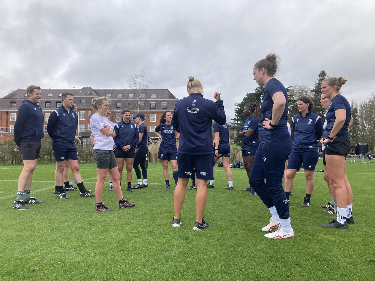 worldrugbymedia's tweet photo. Final preparations underway for the Emirates World Rugby Match Officials ahead of the @Womens6Nations It will be the first women’s international competition to feature The Bunker &amp; the first under a new performance management structure https://t.co/z3YaDvvbJQ