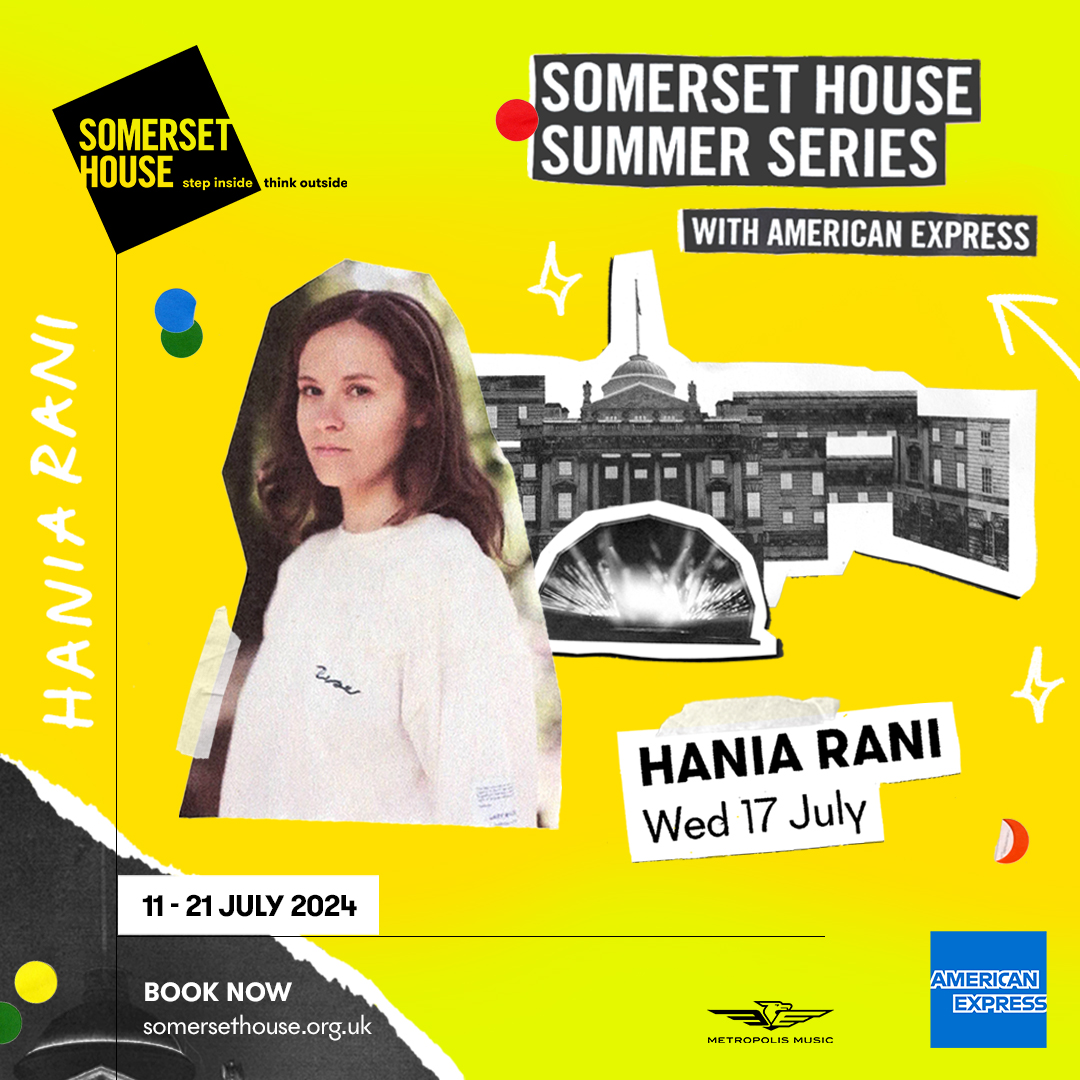 Hello London! I will be playing in your wonderful city again on July 17th at @SomersetHouse, as part of the Summer Series. Tickets are now on sale via haniarani.com See you soon!