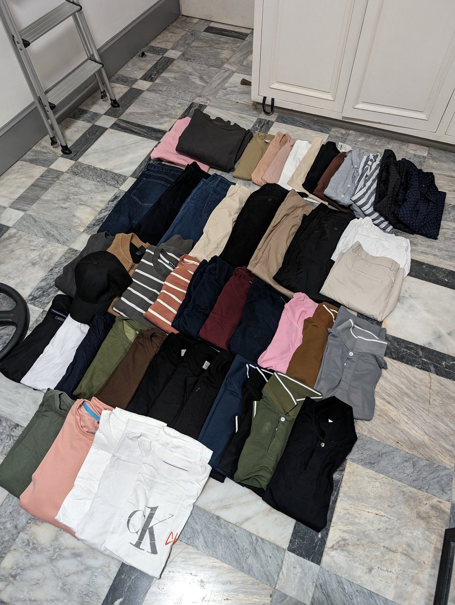 jm_art072's tweet photo. Free giveaway

Assorted tops and bottoms
approx measurements: shoulders 18" ; waist 34"

Shirts, polos, pullovers, buttondowns, pants and shorts

one recipient will be picked. 

PM me if interested. Shipping fee will be shouldered by the recipient. ☺️ https://t.co/wvBf499LpA