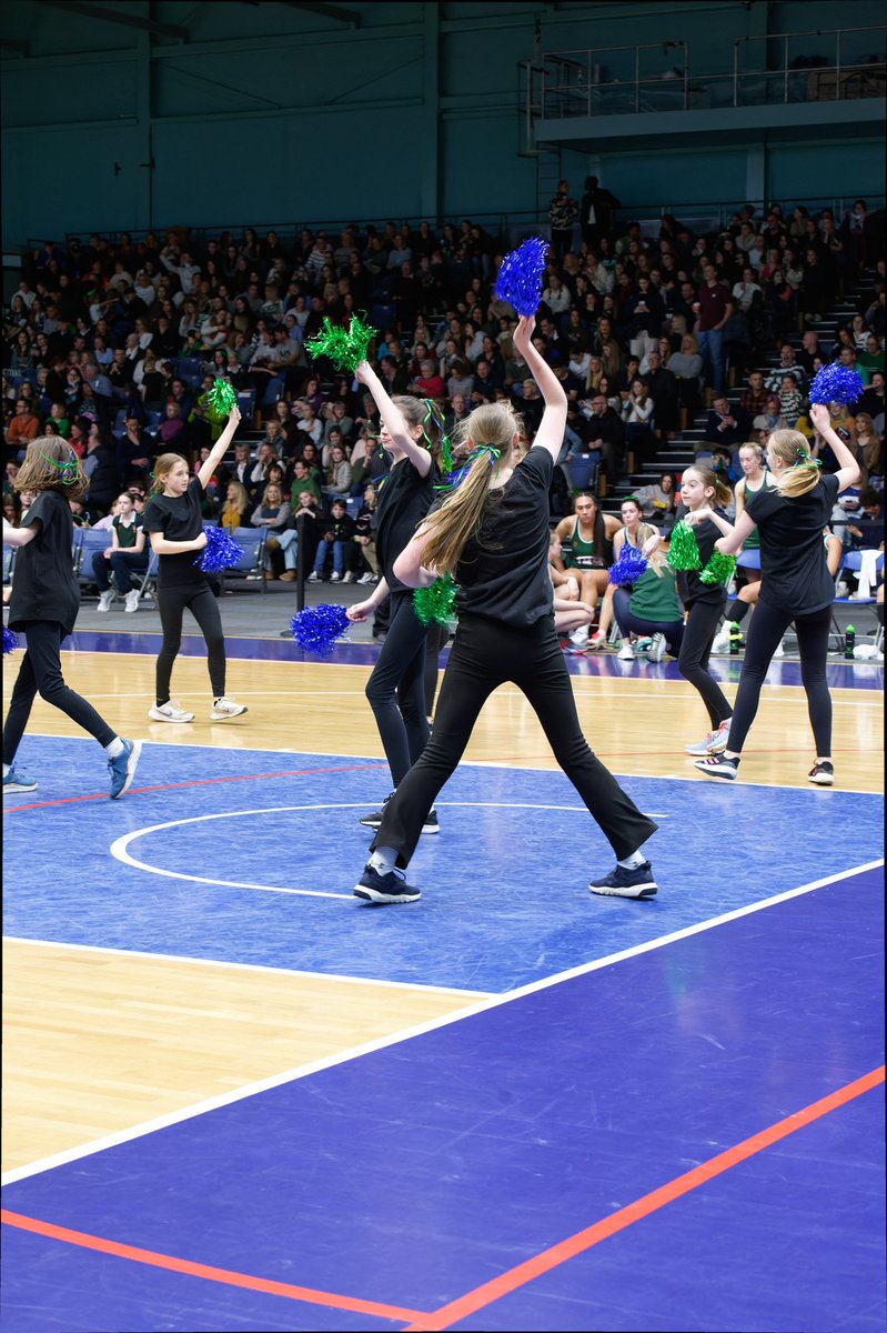 KSWDrama's tweet photo. A belated shout out to some of our wonderful lower years dancers who learnt two ‘cheer’ routines to open the Netball Superball and perform during the 1st &amp; 3rd quarter.
#ShapedByKings https://t.co/GLVbS1jC9w